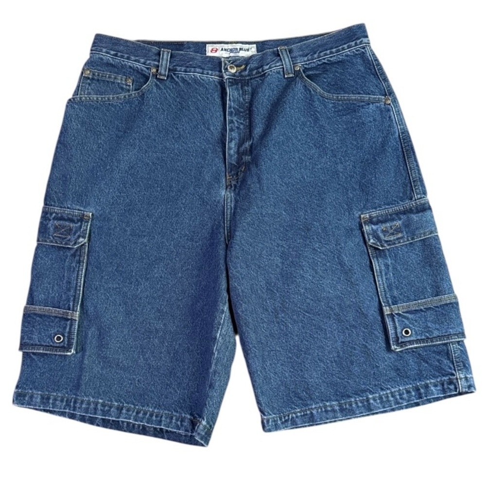 Vintage Y2K 90’s Baggy Cargo Jean Shorts Oversized Men’s 42/39